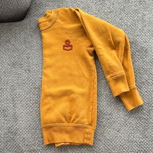 RARE Mustard Yellow Isabel Marant Etoile Sweatshirt with Red Terry Logo